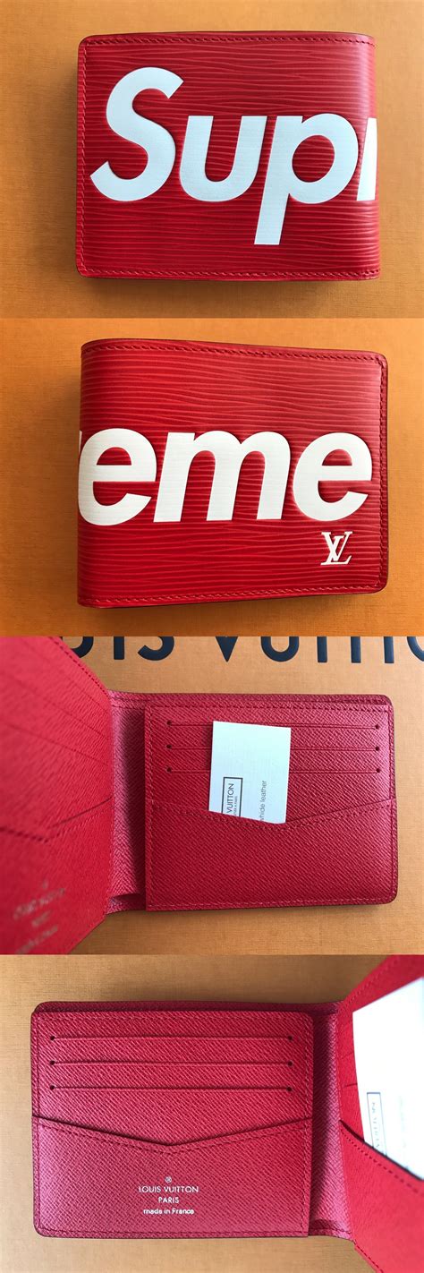 fake supreme louis vuitton wallet|cartera louis vuitton supreme original.